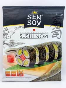 Wodorosty nori do sushi SenSoy 10 arkuszy