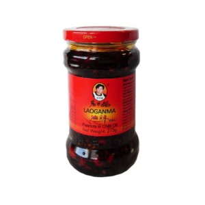 Chrupiące chilli z orzeszkami ziemnymi Lao Gan Ma 275g